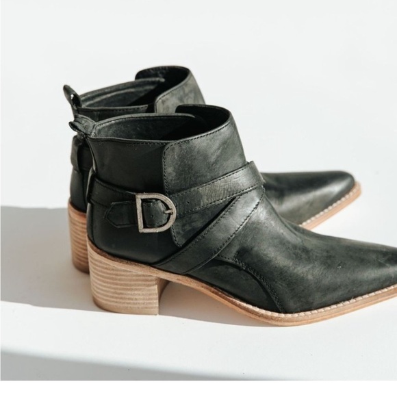 Free People Back Loop Ankle Boot in Black - Picture 13 of 14